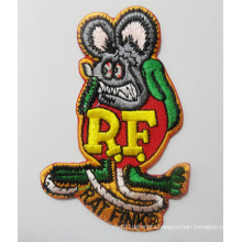 Rat Symbol Patch Irregular Woven Embroidery Badges (GZHY-PATCH-016)